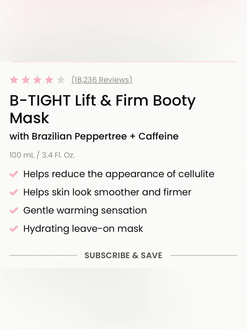 NWT Maelys B-Tight Lift and Firm Booty Mask